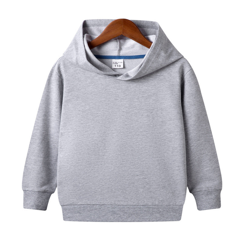Customized Pure Cotton Hooded Blank Sweater For Middle And Small Children Customized Pure Cotton Hooded Blank Sweater For Middle And Small Children